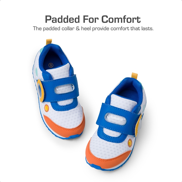 [Storybook Captain] Kids Hook and Loop Sneakers - WHITE/BLUE - 2